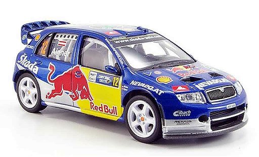 Skoda Fabia WRC 1/43 Abrex evo ii red bull i modellautos