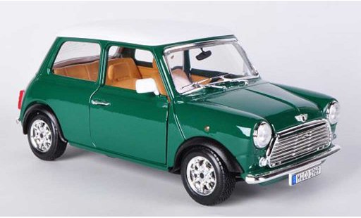 Austin Mini cooper 1/18 Burago gr&Atilde;&frac14;n/weiss (1:16) 1969 modellautos