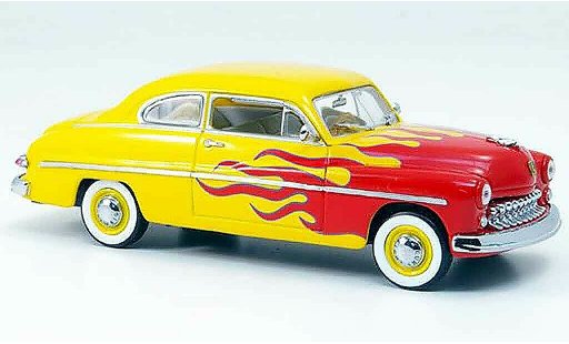 Mercury Club Coupe Hot Rod 1/43 Eagle rot avec gelb 1949 modellautos