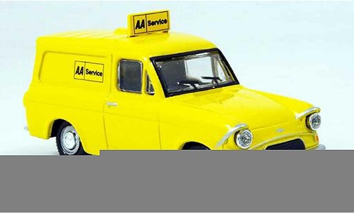 Ford Anglia Van 1/43 Oxford gelb AA Services modellautos