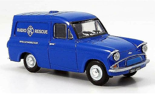 Ford Anglia Van 1/43 Oxford blau RAC Radio Rescue modellautos