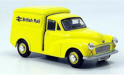 Morris Minor Van 1/43 Oxford gelb Kasten British Rail modellautos