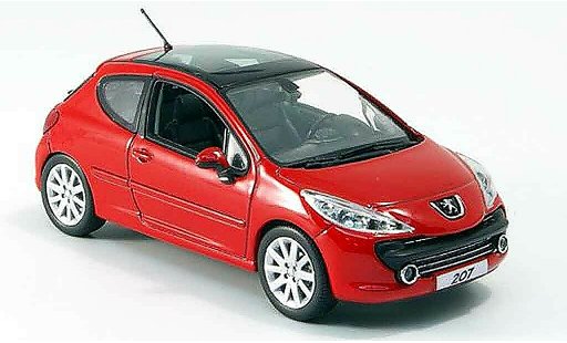 Peugeot 207 Feline 1/43 Norev rot 3 portes 2006 modellautos