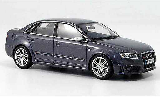 Audi RS4 berline 1/43 Minichamps grau Limousine 2006 modellautos