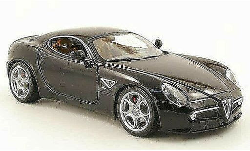 Alfa Romeo 8C competizione 1/18 Burago schwarz 2003 modellautos