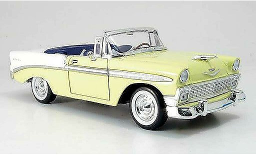Chevrolet Bel Air Coupe 1/18 Yat Ming 1956 gelb/weiss modellautos