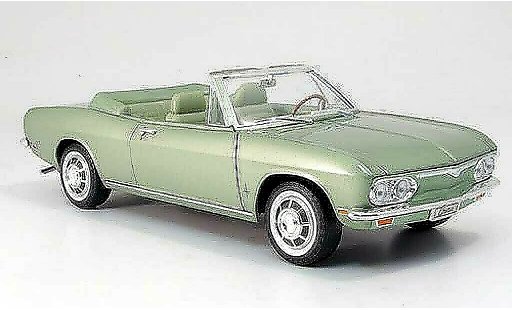Chevrolet Corvair Convertible 1/18 Yat Ming monza cabrio gr&Atilde;&frac14;n 1969 modellautos