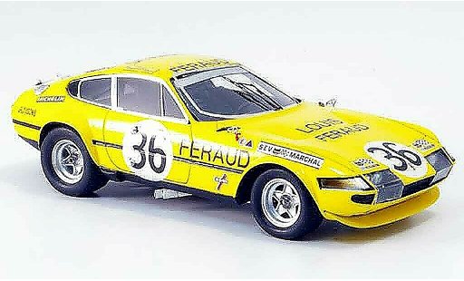Ferrari 365 GTB/4 1/43 Red Line no.36 achter platz le mans 1972 modellautos