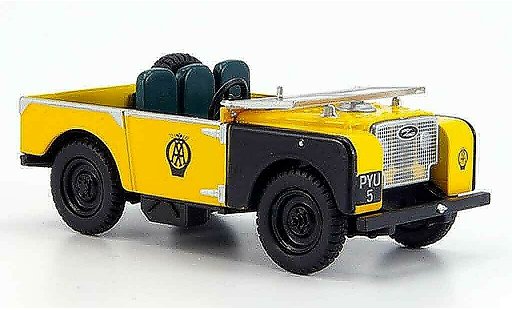 Land Rover 80 Base 1/43 Oxford gelb schwarz AA modellautos