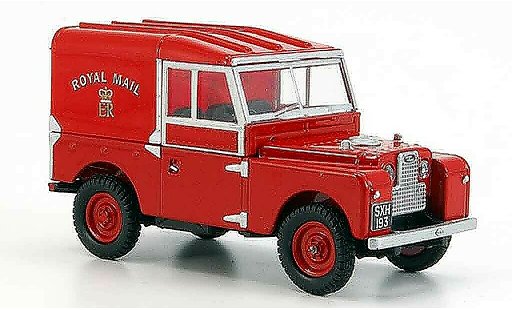 Land Rover 88 Base 1/43 Oxford rot Royal Mail modellautos