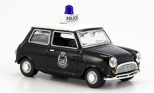 Austin Mini police 1/43 Oxford schwarz weiss Hong Kong modellautos