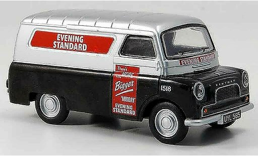 Bedford CA utilitaire 1/43 Oxford Van schwarz grau metallisee Evening Standard Kasten modellautos