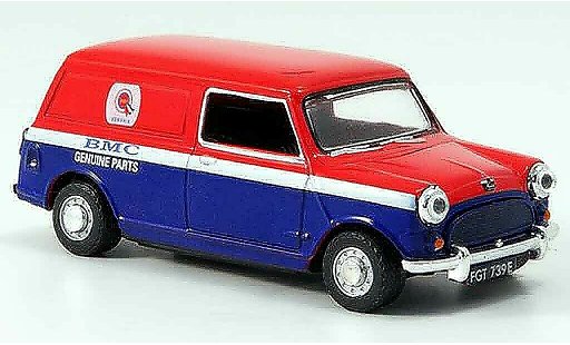 Austin Mini Van utilitaire 1/43 Oxford rot blau BMC Parts Kasten modellautos
