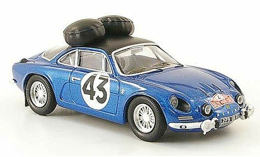 Alpine A110 1600 s 1/43 Trofeu 1600S No.43 Rally Monte Carlo 1968 Larrousse/Callewaert modellautos