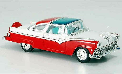 Ford Crown Victoria 1/43 Yat Ming rot weiss 1955 modellautos