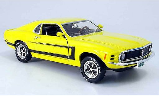 Ford Mustang Grabber 1/18 Ertl gelb mit zierstreifen modellautos