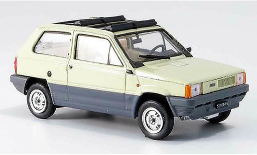 Fiat Panda 45 1/43 Brumm beige geoffnetes Doppelfaltdach 1981 modellautos