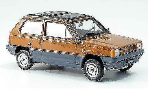 Fiat Panda 45 1/43 Brumm braun avec capote Doppelfaltdach 1981 modellautos