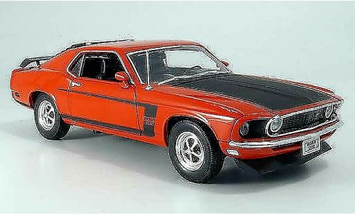 Ford Mustang Boss 1/18 Welly rot/mattschwarz modellautos