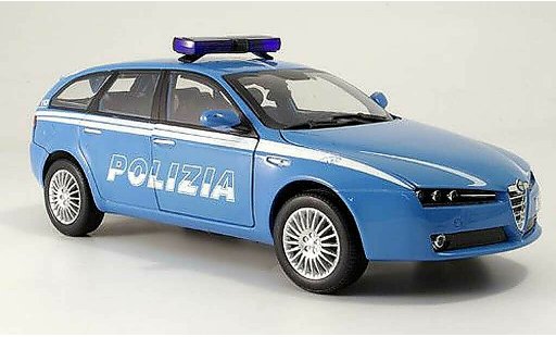 Alfa Romeo 159 sportwagon 1/18 Mondo Motors Polizia police Italien modellautos