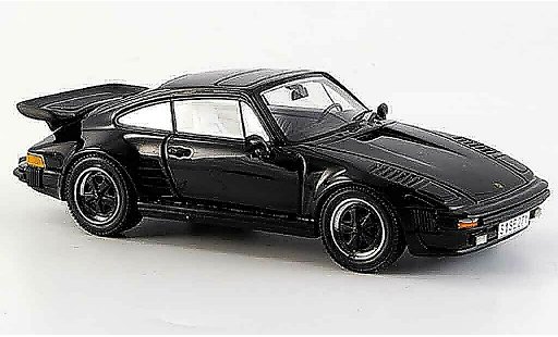 Porsche 911 Turbo 1/43 Neo SE Flatnose schwarz 1987 modellautos