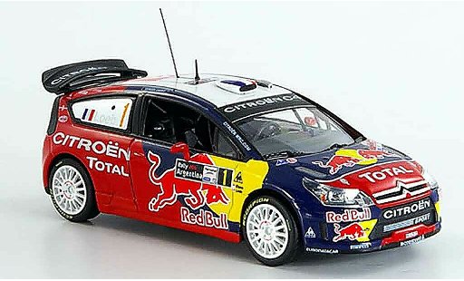 Citroen C4 WRC 2008 1/43 Norev red bull argentine modellautos