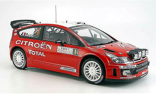 Citroen C4 WRC 1/18 Autoart no.1 loeb/elena sieger monte carlo 2007 modellautos