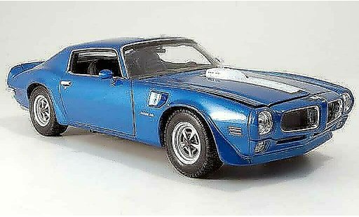 Pontiac Firebird 1972 1/18 Welly trans am blau modellautos