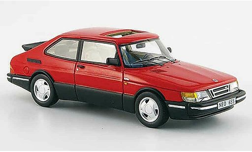 Saab 900 Turbo 1/43 Neo 16 S rot 1992 modellautos