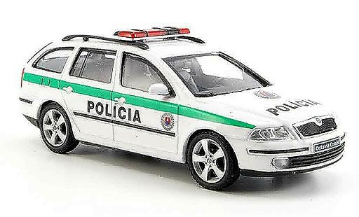 Skoda Octavia Combi 1/43 Abrex slowakische police 2004 modellautos
