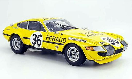 Ferrari 365 GTB/4 1/18 Kyosho no.36 feraud 24h le mans 1972 modellautos