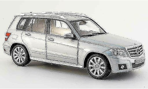 Mercedes Classe GLK Base 1/18 Minichamps (x 204) grau sport 2008 modellautos