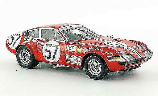Ferrari 365 GTB/4 1/43 Red Line no.57 nart 24h le mans 1972 modellautos