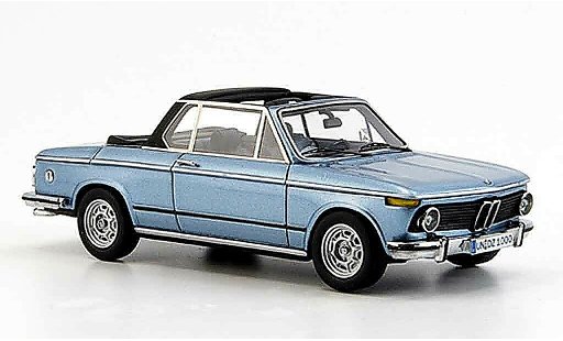 Bmw 2002 Cabriolet Baur 1/43 Neo Tii E 10 Cabrioblau 1974 modellautos