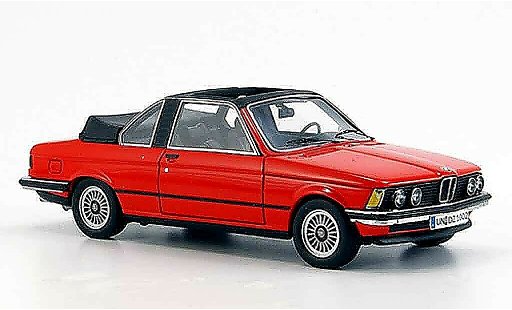 Bmw 323 baur 1/43 Neo (E21) Cabrio rot 1979 modellautos