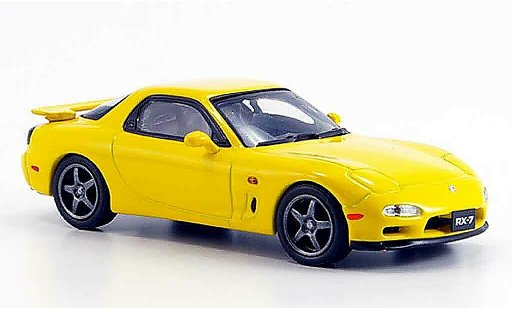 Mazda RX7 1997 1/43 Kyosho R gelb modellautos