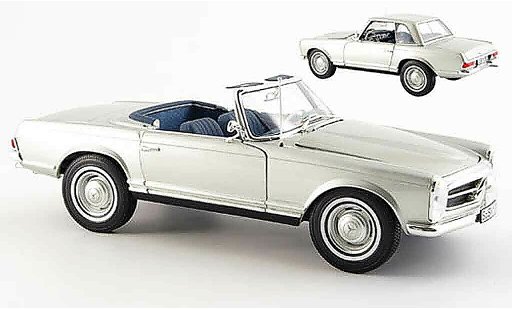 Mercedes 280 1969 1/18 Norev sl (w 113) grau metallized modellautos