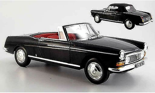 Peugeot 404 Cabriolet 1/18 Norev Cabrio schwarz 1967 modellautos
