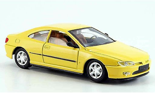 Peugeot 406 Coupe 1/43 Solido gelb modellautos