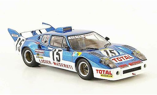 Maserati Ligier Base 1/43 IXO js2 no.15 laffite serpaggi 24h le mans 1974 modellautos