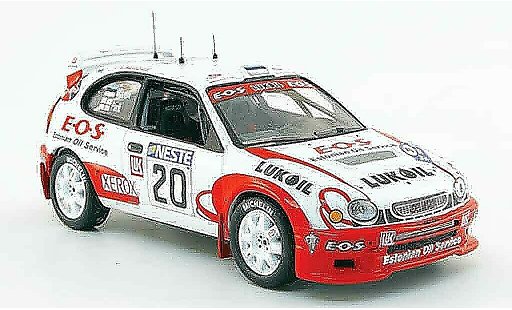 Toyota Corolla WRC 1/43 IXO no.20 lukoil e.o.s. rallye finland 2000 modellautos