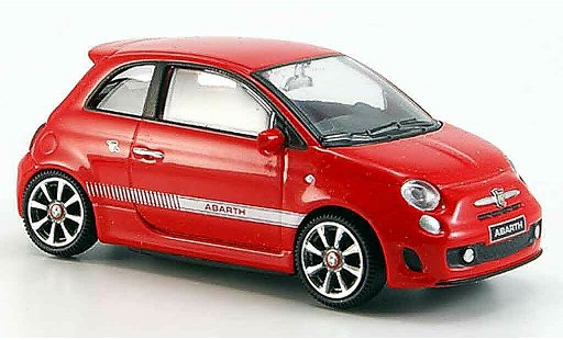Fiat 500 Abarth 1/43 Mondo Motors New rot 2007 modellautos