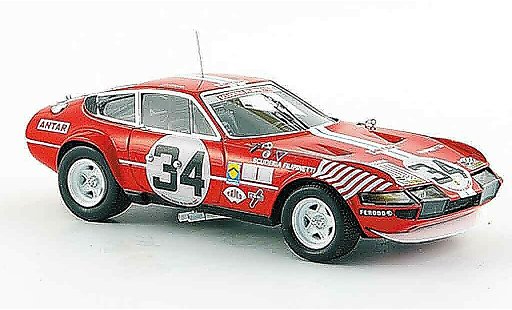 Ferrari 365 GTB/4 1/43 Red Line no.34 siebter le mans 1972 modellautos