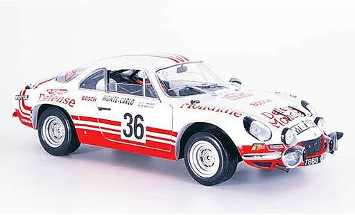 Alpine A110 rallye 1/18 Solido no.36 monte carlo 1973 modellautos