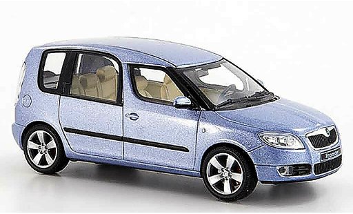 Skoda Roomster Base 1/43 Abrex grau metallisee blau 2006 modellautos