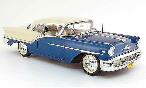 Oldsmobile Super 88 Base 1/18 Highway 61 blau weiss 1957 modellautos