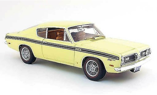 Plymouth Barracuda 1969 1/18 Highway 61 formula s 383 gelb modellautos
