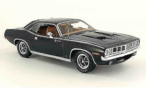 Plymouth Gran Barracuda 1971 1/18 Highway 61 schwarz modellautos