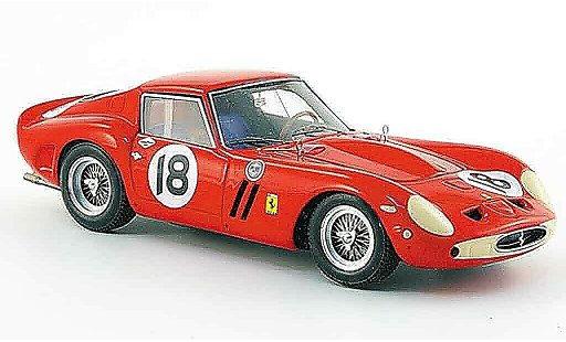 Ferrari 250 GTO 1963 1/43 Red Line no.18 siger daytona continental modellautos