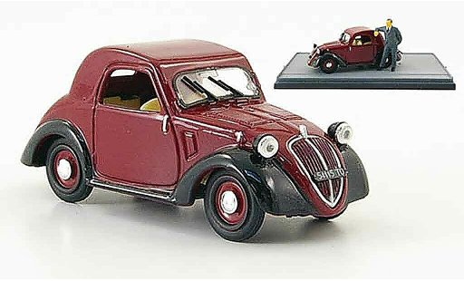 Fiat 500 A 1/43 Brumm Topolino rot schwarz 1936 modellautos